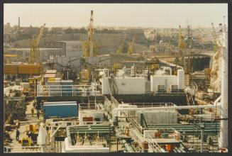 Malta Drydocks photo during the Conversion of m/t "Northia" to FPSO "IKDAM"