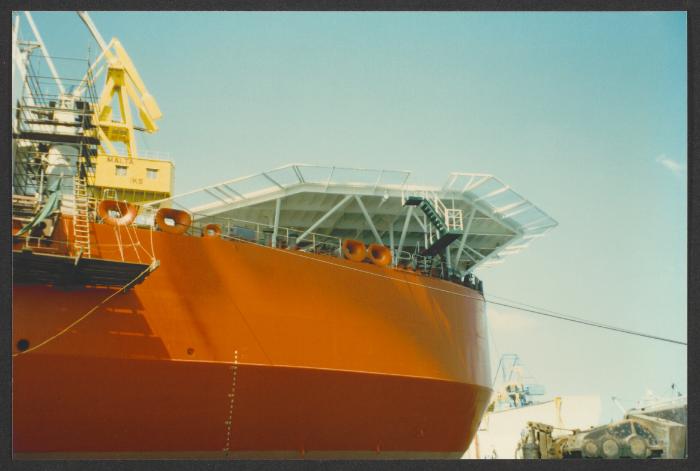 Malta Drydocks photo during the Conversion of m/t "Northia" to FPSO "IKDAM"