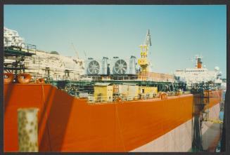 Malta Drydocks photo during the Conversion of m/t "Northia" to FPSO "IKDAM"