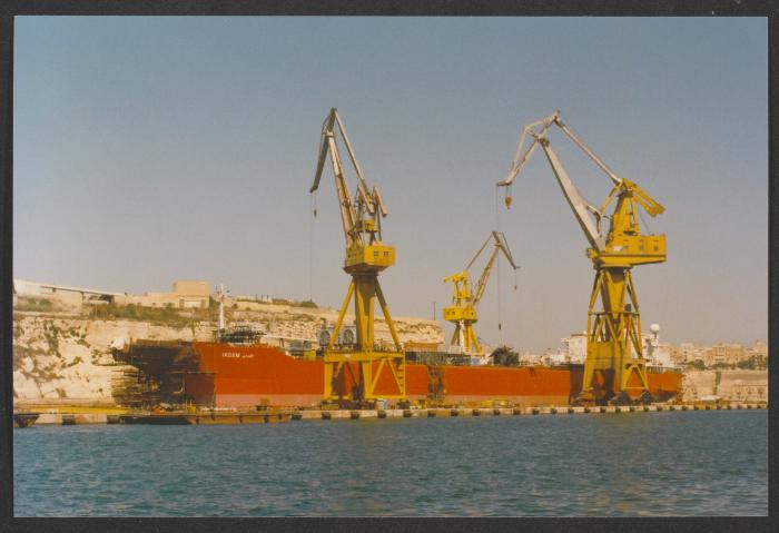 Malta Drydocks photo during the Conversion of m/t "Northia" to FPSO "IKDAM"