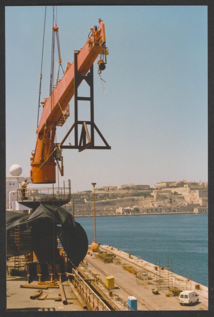 Malta Drydocks photo during the Conversion of m/t "Northia" to FPSO "IKDAM"