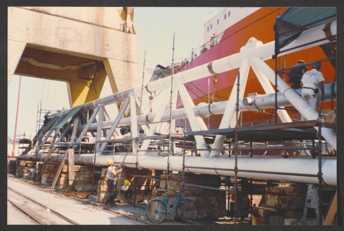 Malta Drydocks photo during the Conversion of m/t "Northia" to FPSO "IKDAM"