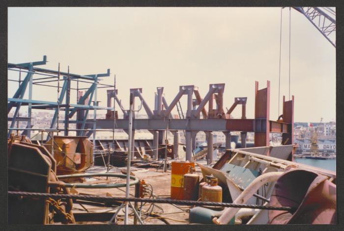 Malta Drydocks photo during the Conversion of m/t "Northia" to FPSO "IKDAM"