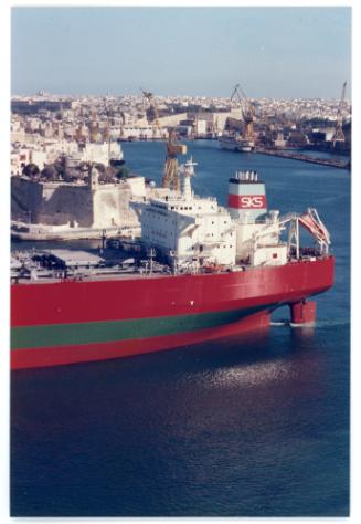 Malta Shiprepair Yard - Ship "SKS Trinity" afloat repairs