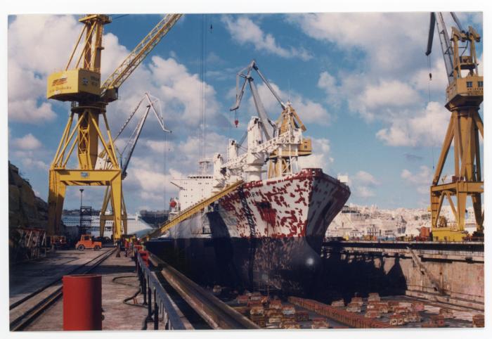 Malta Shiprepair Yard - Ship "Monterrey" Dock No 6 repairs