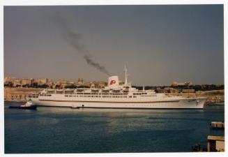 Malta Grand Harbour -  Passenger Ship "ISLAND BREEZE" leaving Malta Grand Harbour