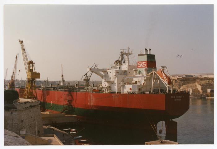 Malta Shiprepair Yard - Ship "SKS Trinity" afloat repairs