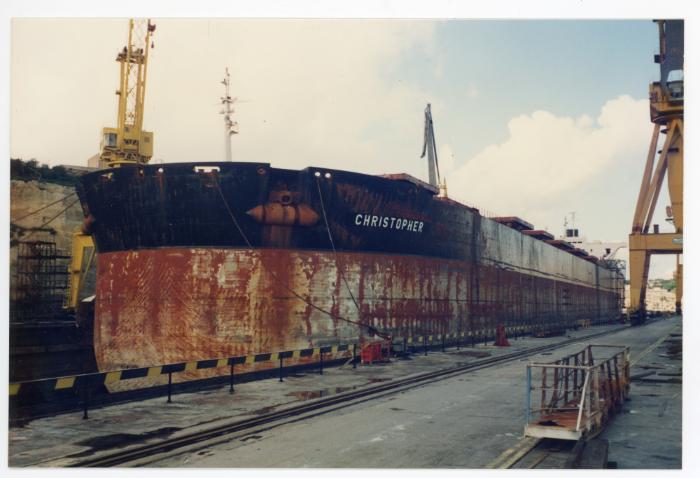 Malta Shiprepair Yard - Ship "Christopher" Dock No 6 repairs