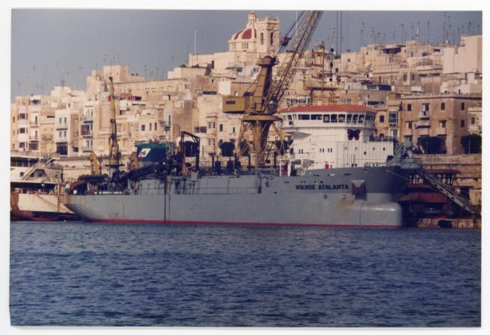 Malta Shiprepair Yard - Ship "Volvox Atlanta" afloat repairs
