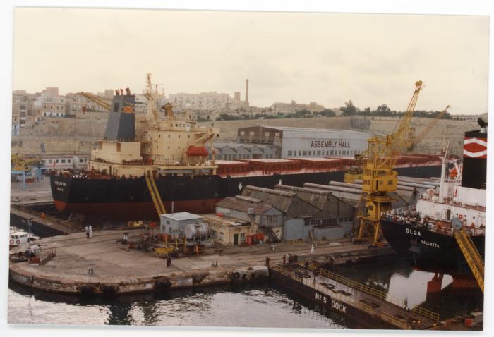 Malta Shiprepair Yard - Ship "Moleson" and Ship "Olga" Dock No 4 repairs