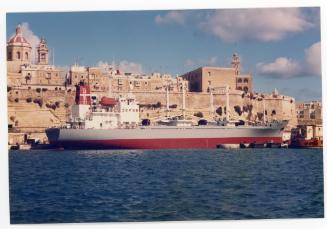 Malta Shiprepair Yard -  Ship "Reefer Queen" Afloat