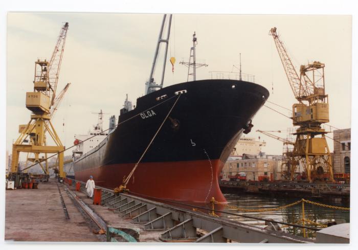 Malta Shiprepair Yard - Ship "Olga" Dock No 5 repairs