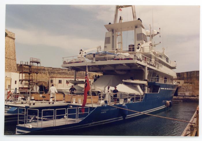 Malta Shiprepair Yard - Super Yacht "Golden Shadow" Dock No 3 repairs