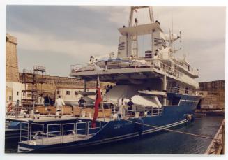 Malta Shiprepair Yard - Super Yacht "Golden Shadow" Dock No 3 repairs