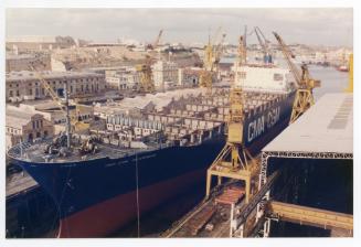 Malta Shiprepair Yard - Ship "CMA CGM Enterprise" Dock No 4 repairs