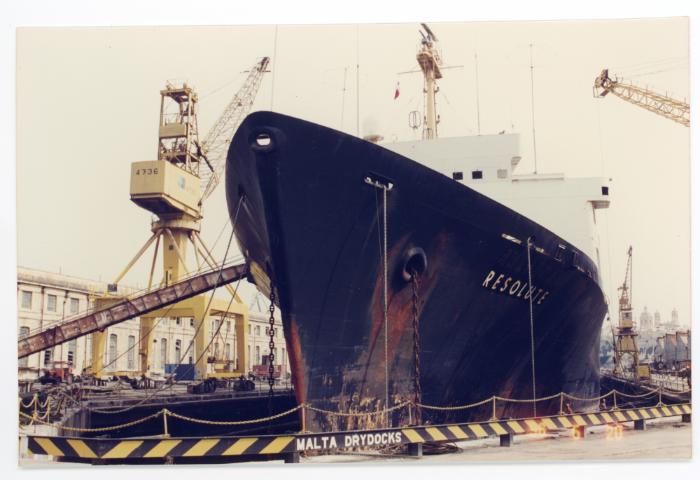 Malta Shiprepair Yard - Ship "Resolute" Dock No 5 repairs