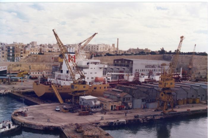 Malta Shiprepair Yard - Ship "Stolt Vestland" Dock No 4 repairs