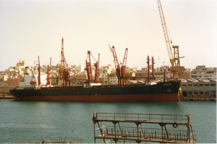 Malta Shiprepair Yard - Ship "Advantage" Afloat repairs