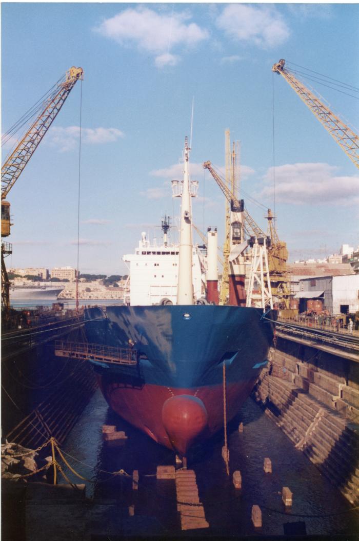 Malta Shiprepair Yard - Unidentified Ship Dock No 2 repairs