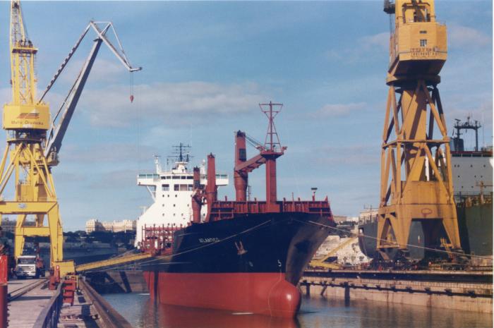 Malta Shiprepair Yard - Ship "Atlantico" Dock No 6 repairs