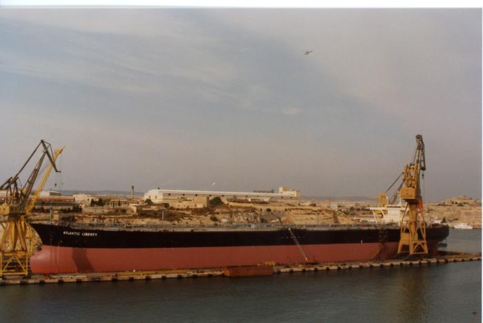 Malta Shiprepair Yard - Ship "Atlantic Liberty" Dock No 6 repairs