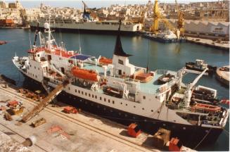 Malta Shiprepair Yard - Unidentified Ship Afloat repairs