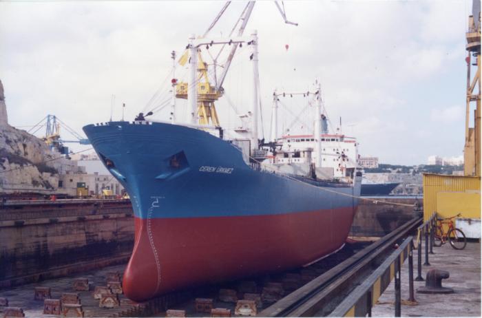 Malta Shiprepair Yard - Ship "Ceren Urkmez" Dock No 6 repairs