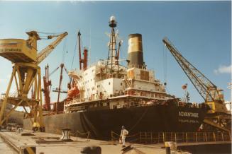 Malta Shiprepair Yard - Ship "Advantage" Dock No 4 repairs