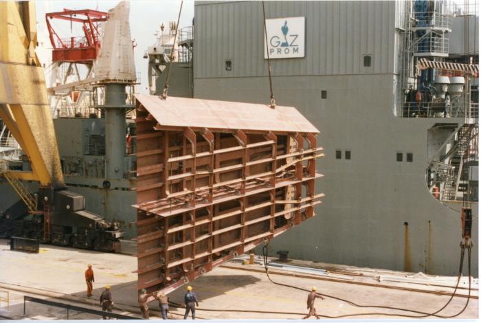 Malta Drydocks photo during the Conversion of m/t "Northia" to FPSO "IKDAM"