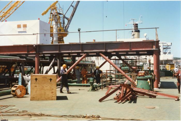 Malta Drydocks photo during the Conversion of m/t "Northia" to FPSO "IKDAM"