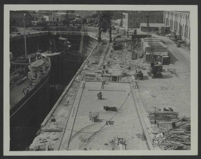 Malta Drydocks - No 5 drydock conversion construction work
