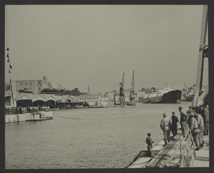 Malta Drydocks No 4 and 5 Drydocks Conversion construction work Docking in No 4 Dock - Ship "Toscana"