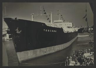 Malta Drydocks No 4 and 5 Drydocks Conversion construction work Docking in No 4 Dock - Ship "Toscana"