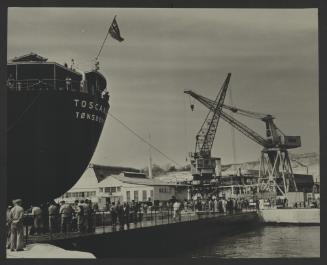 Malta Drydocks No 4 and 5 Drydocks Conversion construction work Docking in No 4 Dock - Ship "Toscana"