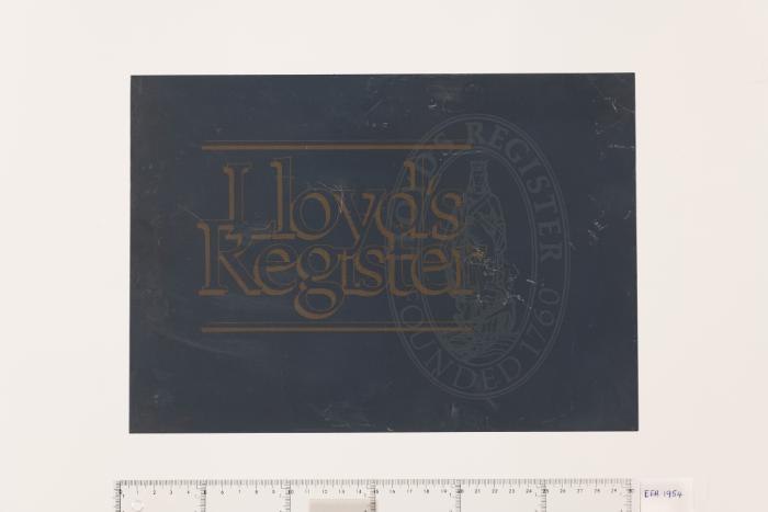 Plaque Lloyds Register