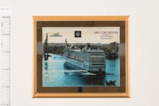 Plaque "MSC Orchestra"