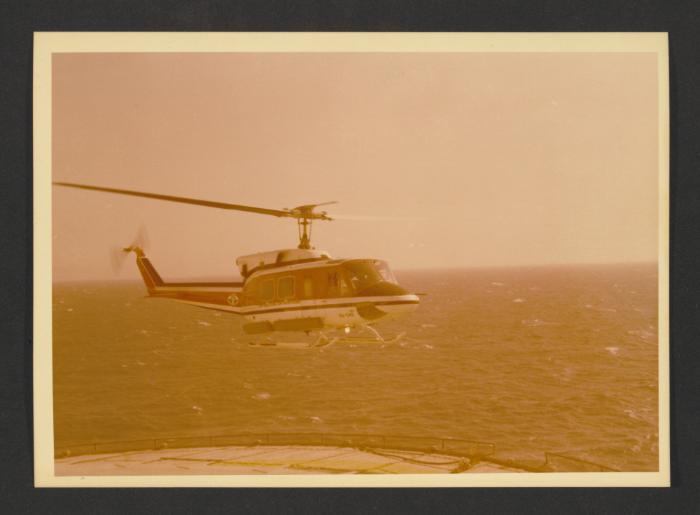 Visit by Malta Drydocks personnel to inspect an unidentified Oil Rig offshore Egypt (possibly)