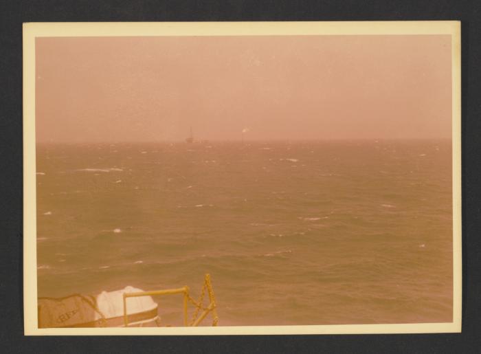 Visit by Malta Drydocks personnel to inspect an unidentified Oil Rig offshore Egypt (possibly)