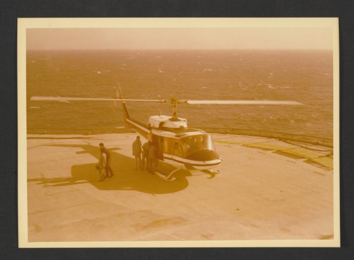 Visit by Malta Drydocks personnel to inspect an unidentified Oil Rig offshore Egypt (possibly)