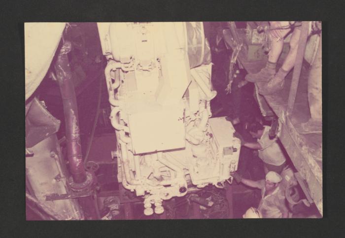 Ship "Cunard Countess" repairs and conversion at Malta Drydocks - Generator work