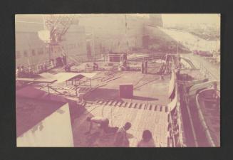 Ship "Cunard Countess" repairs and conversion at Malta Drydocks - onboard deck areas