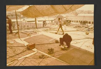 Ship "Cunard Countess" repairs and conversion at Malta Drydocks - Dock No 4