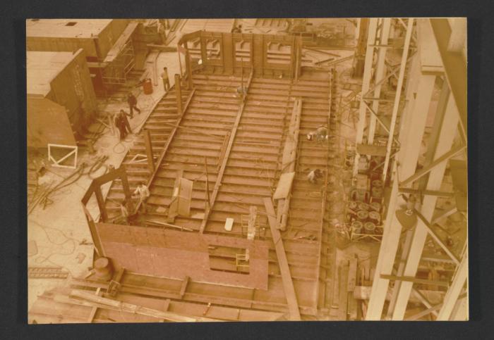 Ship "Cunard Countess" repairs and conversion at Malta Drydocks - Steel fabrication
