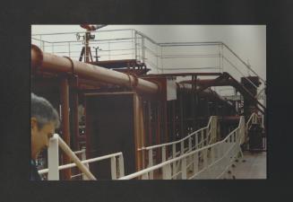 Unidentified ship at Malta Drydocks (possibly visit by dockyard technical personnel)  outside Malta - Fredu Cauchi in the foreground
