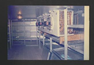Unidentified ship at Malta Drydocks (possibly work in cold room)