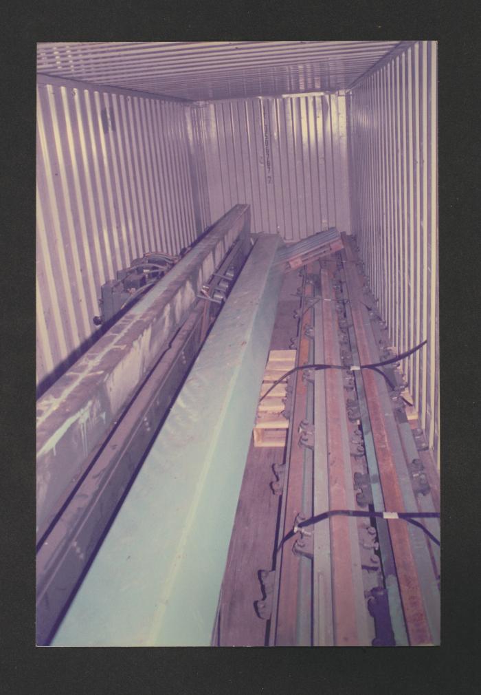 Container storage for equipment at Malta Drydocks Stores