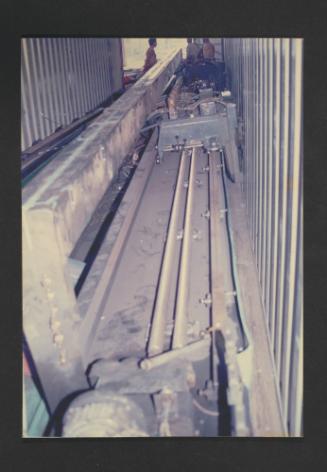 Container storage for equipment at Malta Drydocks Stores