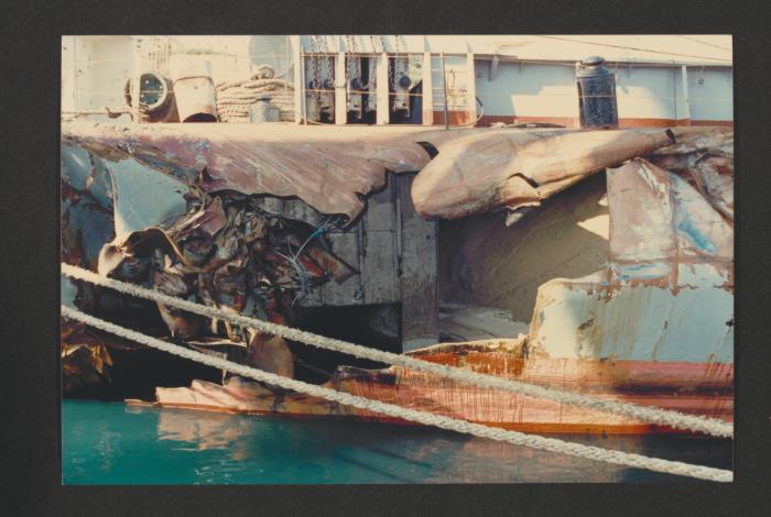 Ship "Vrissi" at Malta Drydocks Afloat repairs