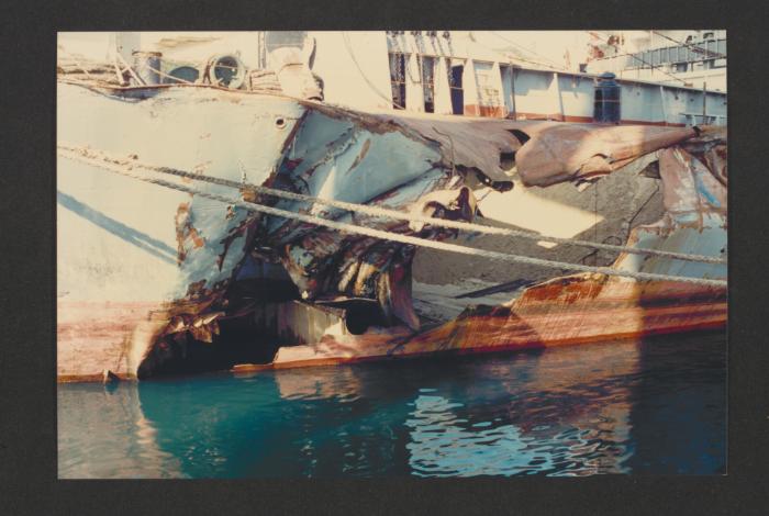 Ship "Vrissi" at Malta Drydocks Afloat repairs
