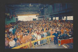 Malta Drydocks workshop - (possibly during TVM progran Xarabank recorded at the Malta Drydocks)